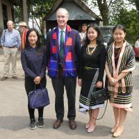 Angus Barclay with recipiets of the Angus Barclay Scholarship
